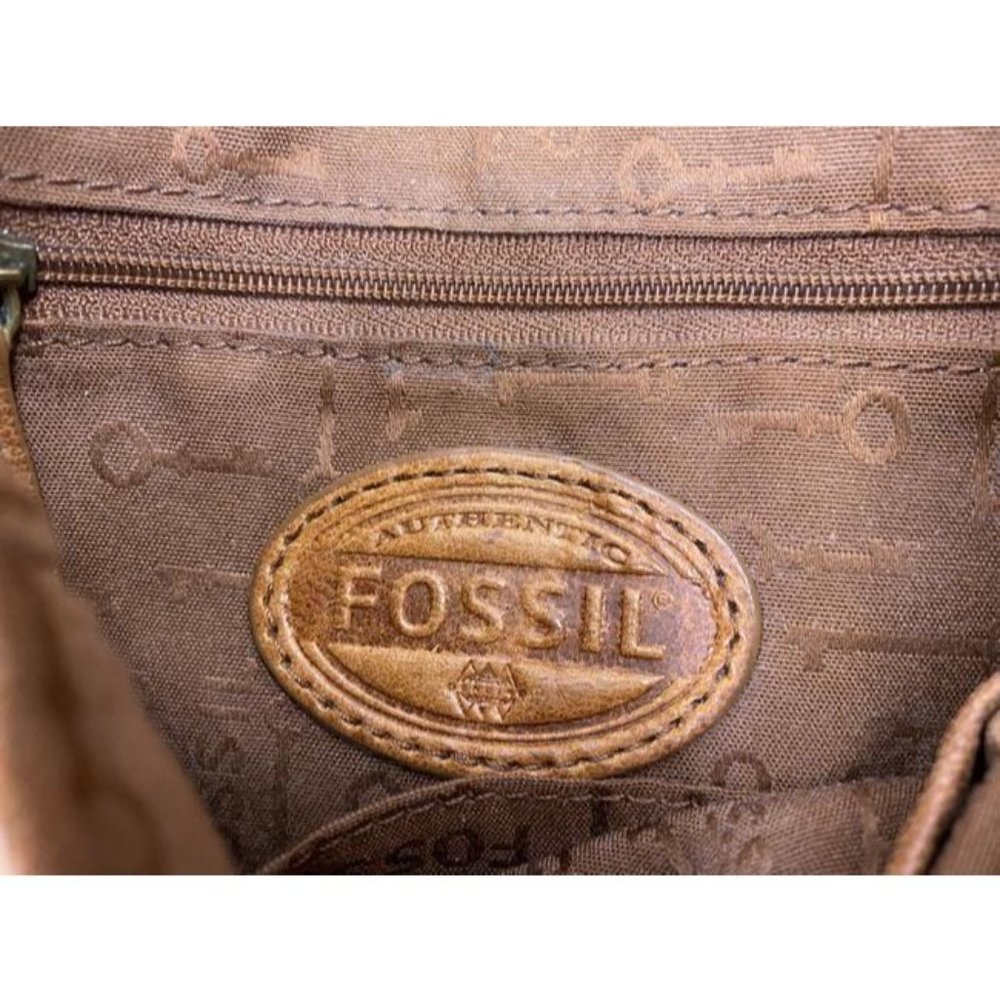 Fossil brown leather shoulder bag - Picture 12 of 12